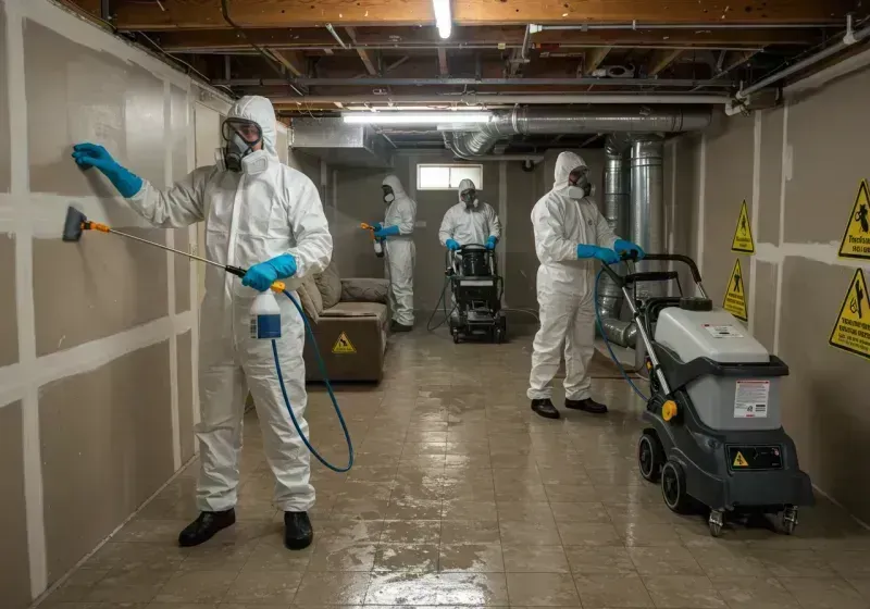 Basement Moisture Removal and Structural Drying process in Ray County, MO